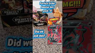 INSANE PULL!! Full Art. Pack 13 Perfect Order Pokemon booster box opening #pokemonshorts