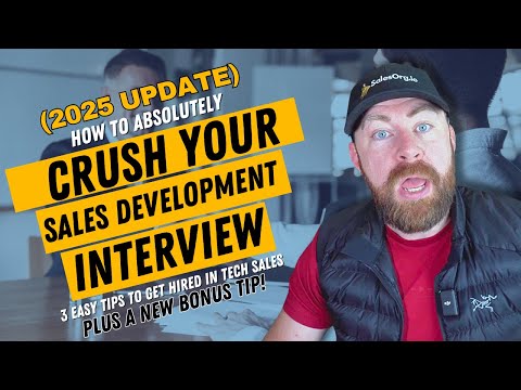 How To Crush Your Job Interview and Get Hired as a Tech Sales Development Representative (SDR)