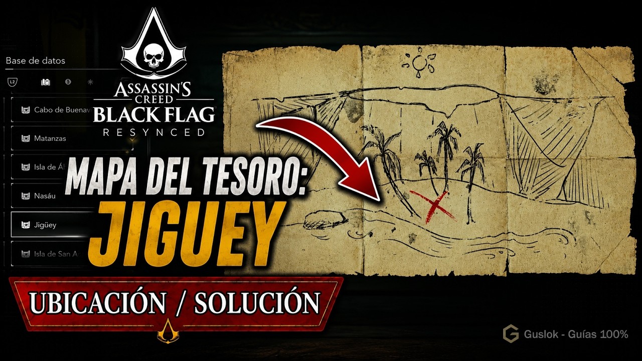 Mapa Del Tesoro De Jigüey + Solución | Assassin’s Creed Black Flag Resynced