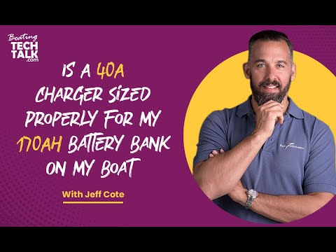 Is a 40A Charger Sized Properly for My 170Ah Battery Bank on My Boat?