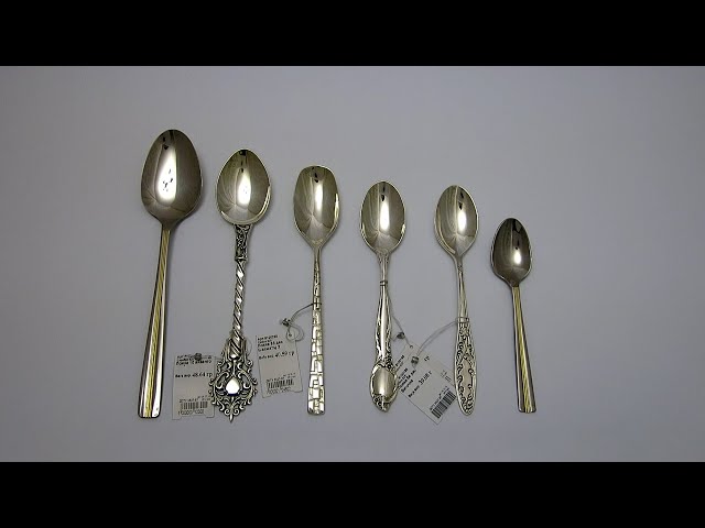Десертная серебряная ложка 40лт Видеообзор