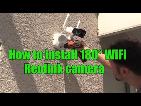 2023 4K Reolink WiFi Camera with Floodlight installation