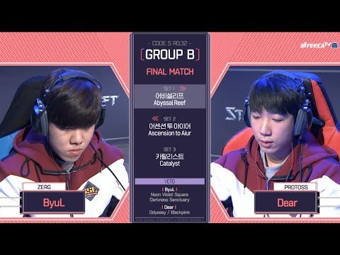 [2018 GSL Season 1]Code S Ro.32 Group B Match5 Dear vs ByuL