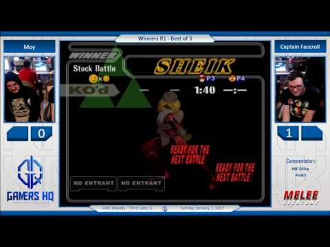 GHQ Weekly [1/1/17] - Captain Faceroll (Sheik) vs. Moy (C. Falcon) - SSBM - Winners R1