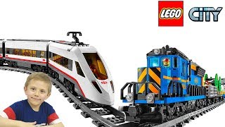 LEGO City Скоростной пассажирский поезд 60051 - відео 3