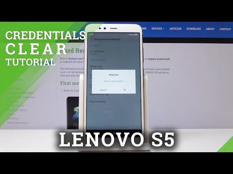 How to Delete All Licenses in LENOVO S5 - Clear Credentials