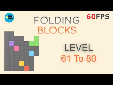 Folding Blocks: Level 61 To 80 iOS/Android Walkthrough