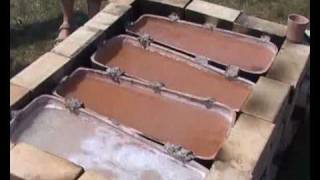 preview picture of video 'Salt Making on Wrangle Marsh - Using Replica Ingoldmells Ceramic Salt Pans'