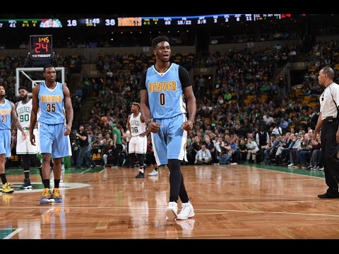 Emmanuel Mudiay 24 points in 1st Quarter | Denver Bench Loves It!