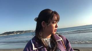 由比ヶ浜と女装（純正カメラ）