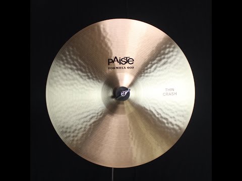 Paiste 16" Formula 602 Classic Thin Crash - 982g (video demo) image 2
