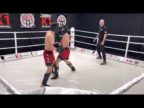 WKA Amateur English Middleweight Title ( K1-Light ) : Callum Pace vs Ali Malik - Round 2.