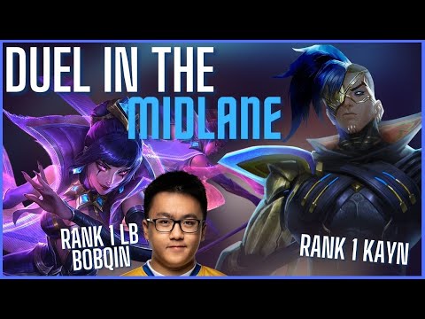 Karasmai Vs Bobqin in Mid Rank 1 LB vs Rank 1 Kayn - League of Legends