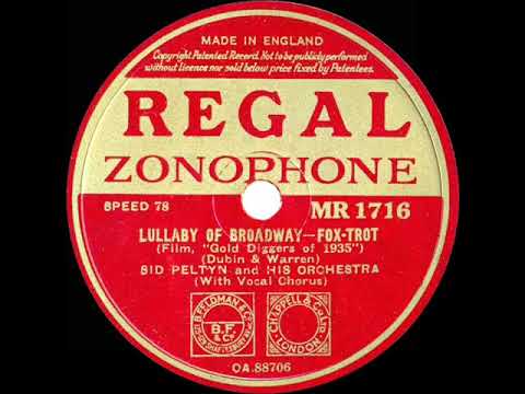 1935 Sid Peltyn - Lullaby Of Broadway (Dick Robertson, vocal)