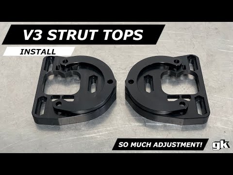 Gktech V3 S-Chassis Offset Strut Tops - Install