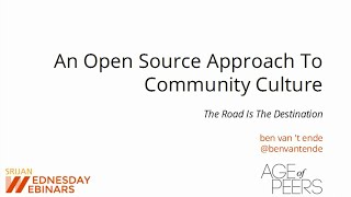 [Srijan Wednesday Webinars] InnerSource: An Open Source Approach to Company Culture