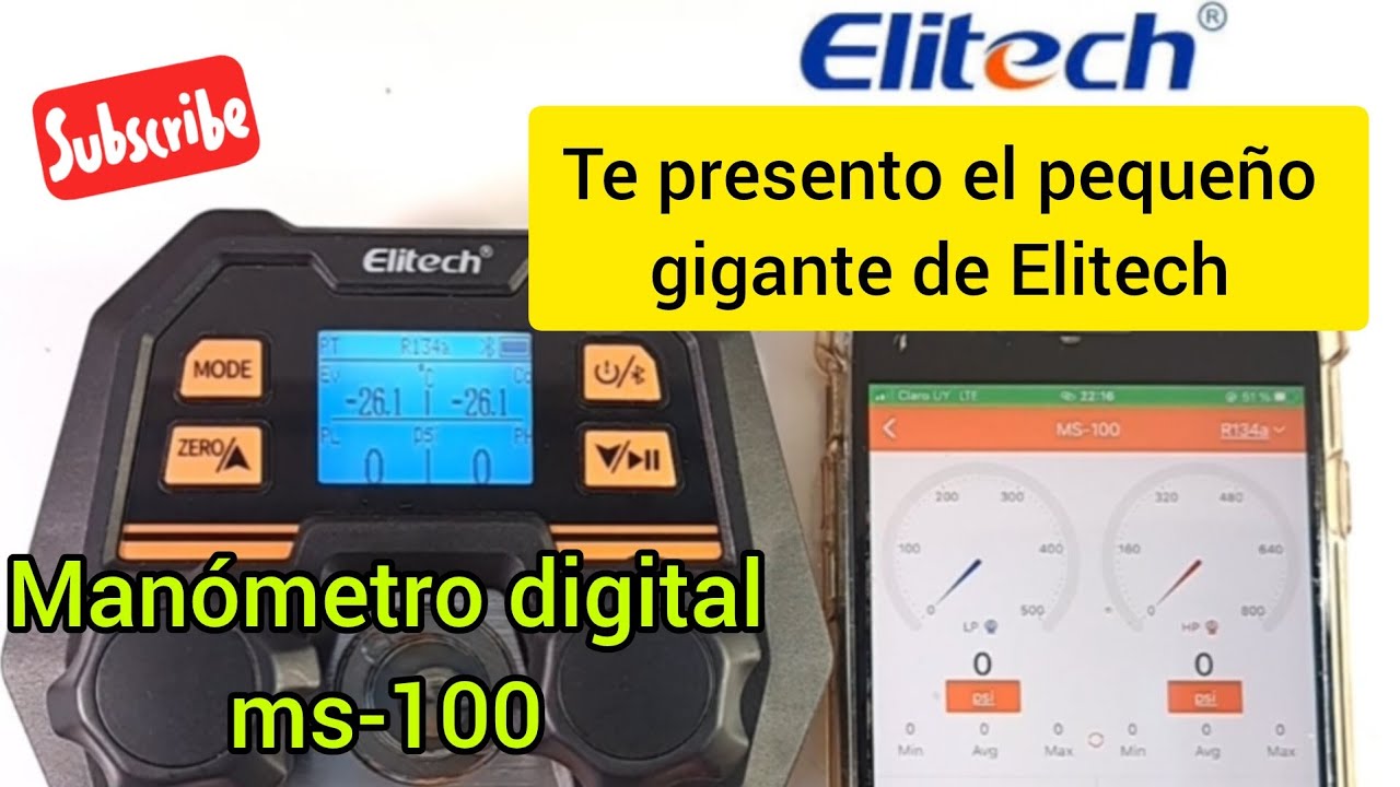 Manómetro digital, un cambio importante a la hora de trabajar. Elitech ms-100
