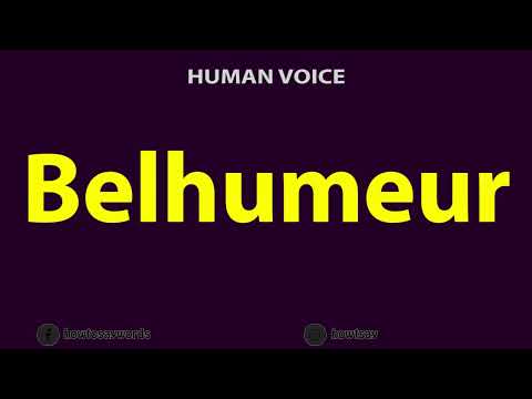 How To Pronounce Belhumeur