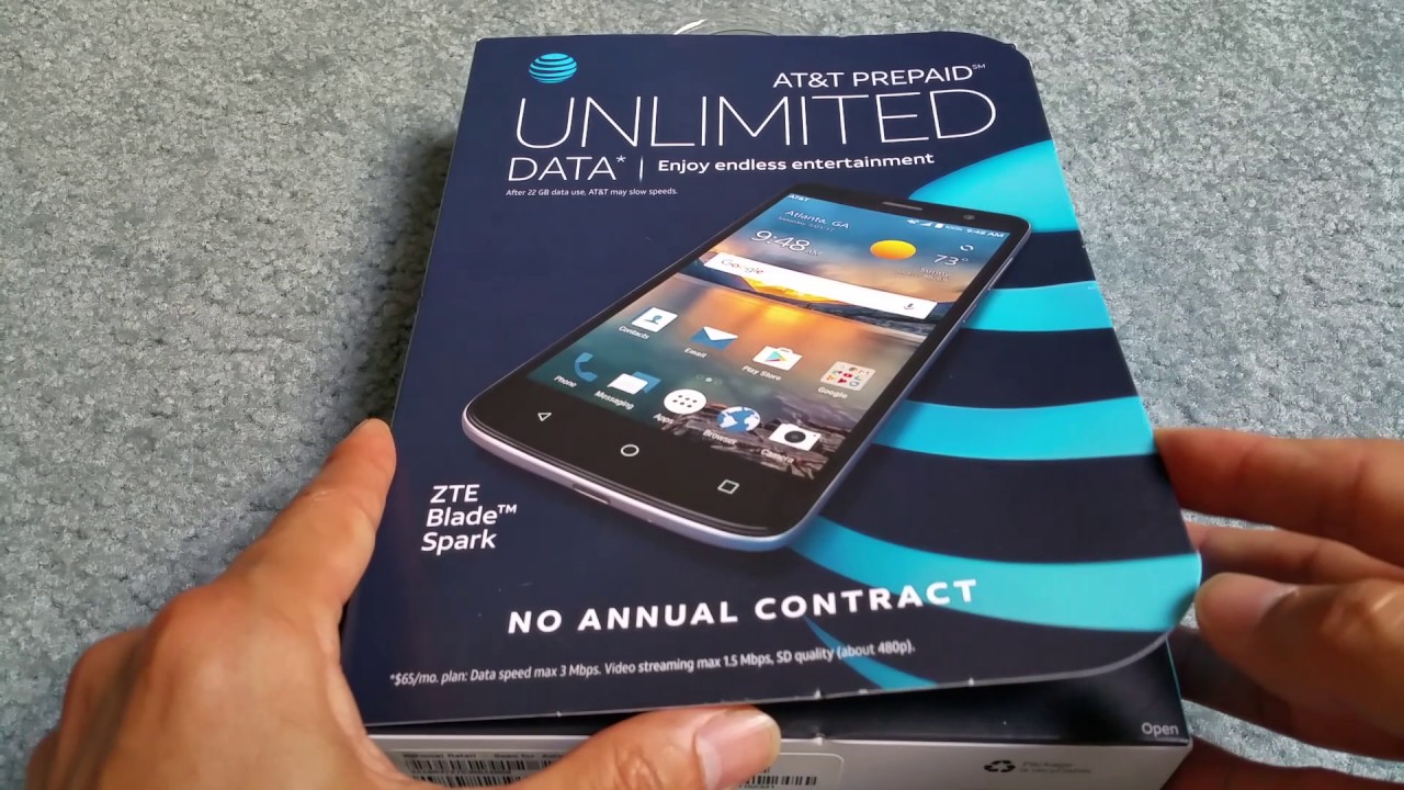 Unboxing Latest New ZTE Blade Spark 4G LTE AT&T Go Phone Smartphone 2017