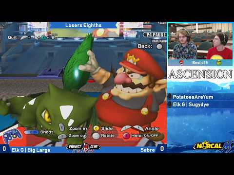 "Ascension 8/18/18" - Elk G | Big Large (Wario) v. Sabre (Ivy) - Losers Eighths