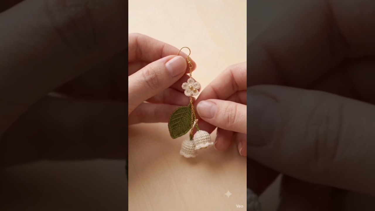 crochet! earring 🥰#shorts #trending #viral #crochet