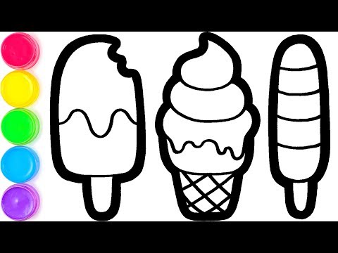 Matt Ice Cream Menggambar dan Mewarnai untuk Anak anak