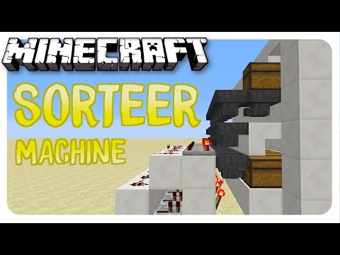 How do you make a SORTING MACHINE?  - Minecraft red stone tutorial
