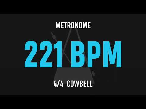 221 BPM 4/4 - Best Metronome (Cowbell)