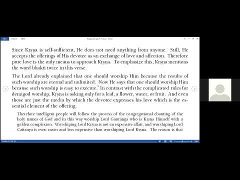 Session 8 - BG Module 2 - HG Ananta Gopa Pr : Bhakti Shastri : Gachibowli Satsang Group