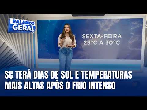 Central do Tempo - Frio perde força e Santa Catarina terá dias de sol e temperaturas maiores
