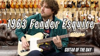 Video thumbnail for Fender 1963 Esquire | Guitar of the Day - RARE GUITAR!!! by Normans Rare Guitars