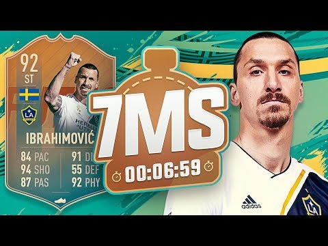 92 FLASHBACK IBRAHIMOVIC 7 MINUTE SQUAD BUILDER!! - FIFA 19 ULTIMATE TEAM