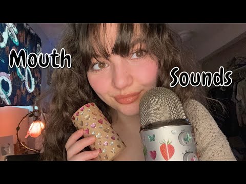 ASMR | Wet and Dry Mouth Sounds (Fast & Aggressive) Spoolie, Tingle Tube, Kisses, Pen Noms, More!