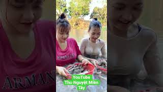 Đãi hến của con gái miền tây #thunguyệ