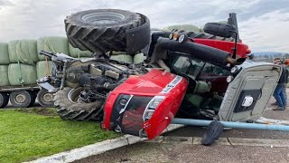 Do You Think You Had A Bad Day!? Then Watch This! Idiot On The Road! John Deere Tractor Accident #50