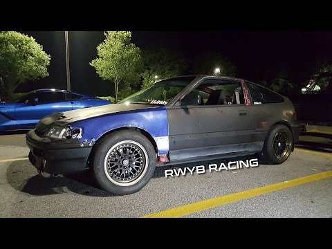 "Single Jingle" Turbo Honda CRX vs C7 Corvette Stingray