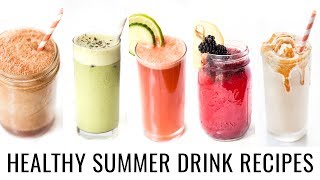 5 SUMMER DRINK RECIPES YOU NEED TO TRY! | healthy & vegan