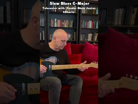 Slow Blues G-Major; Fender Telecaster with Fender Blues Junior #Shorts