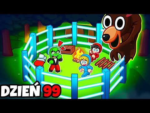 ZBUDOWALIŚMY NAJBEZPIECZNIEJSZĄ BAZĘ w 99 NOCY w LESIE w Roblox!