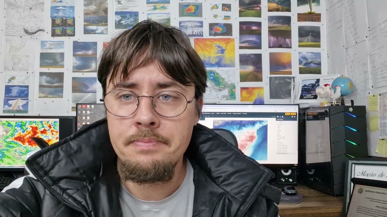 🔥Aquecimento antecede a passagem de uma frente fria ⛈️