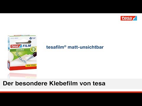 Artikelvideo 1 für tesa INVISIBLE Klebefilm matt 19,0 mm x 33,0 m 1 Rolle, Artikelnummer 241455