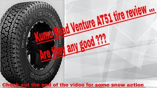 Kumho Road venture AT51 tire review