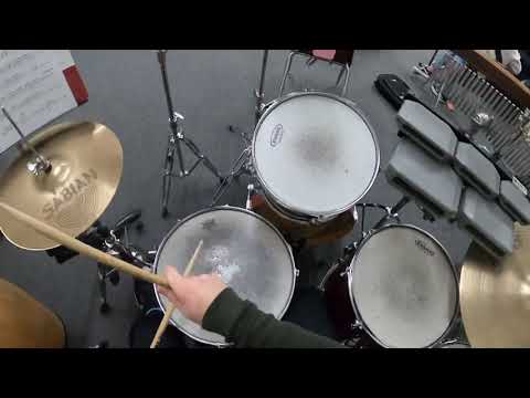 Langley Secondary 2021-22 - Along For the Ride - Drum Set Head Cam - Steven Rutherford