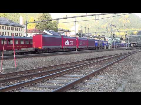 Gotthard Bahnverkehr am 21.10.12 - "SNCF 141 R 568 Teil 2"
