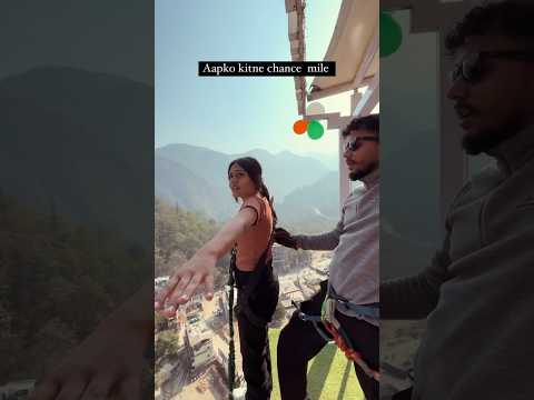 Splash bungy bungee jump in Rishikesh uttarakhand adventure activities in Rishikesh ❤️