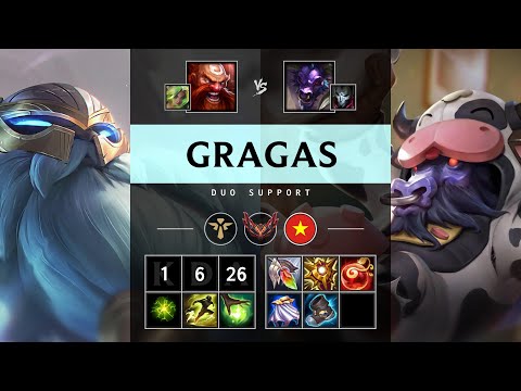 Gragas Support vs Alistar - VN Grandmaster Patch 25.17
