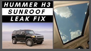 How To Fix Any Sunroof Leak For Free On Your Hummer H3!!