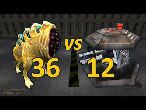 36 Houndeyes vs 12 Automatic Turrets - Half-Life Retro Battles