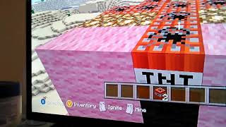 Exploding a giant penis on Minecraft