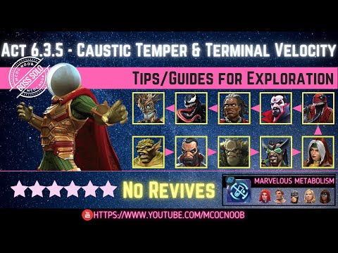 MCOC: Act 6.3.5 - Caustic Temper, Terminal Velocity & Spiked Armor Tips/Guides-No Revive-Story quest